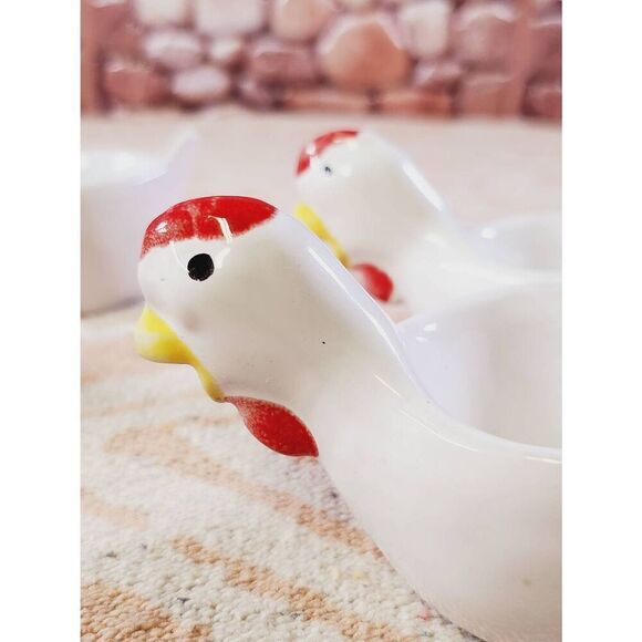 4 Little Chick Boiled Egg Holders. Made in Italy - Picture 8 of 10